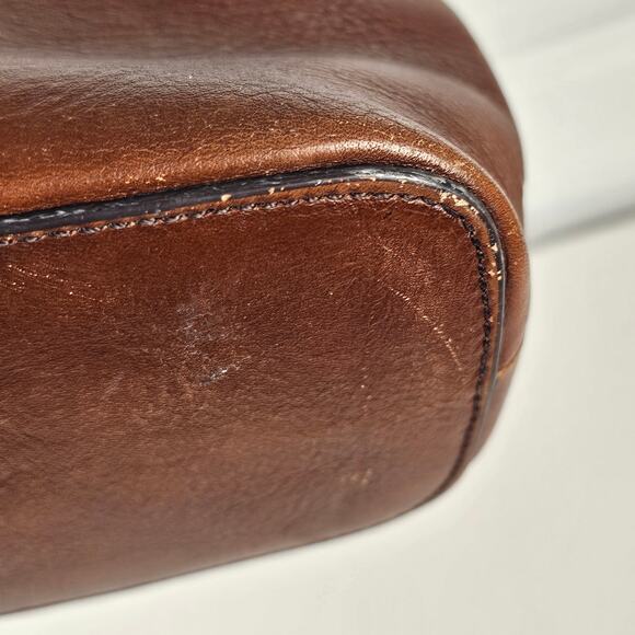 VTG Etienne Aigner brown leather handbag purse multi pockets - Picture 16 of 16